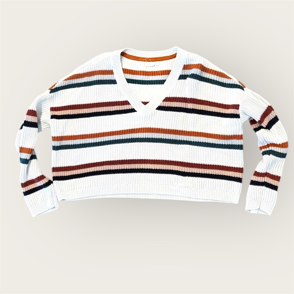 La Hearts Rust and Cream Knit Sweater - Picture 3 of 12